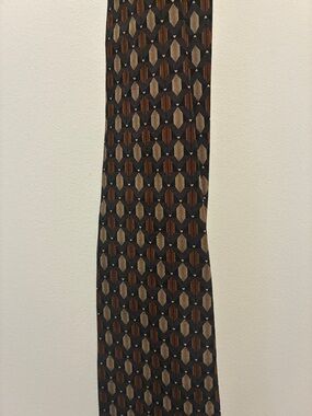 croft & barrow Brown Geometric Woven Men's Tie
